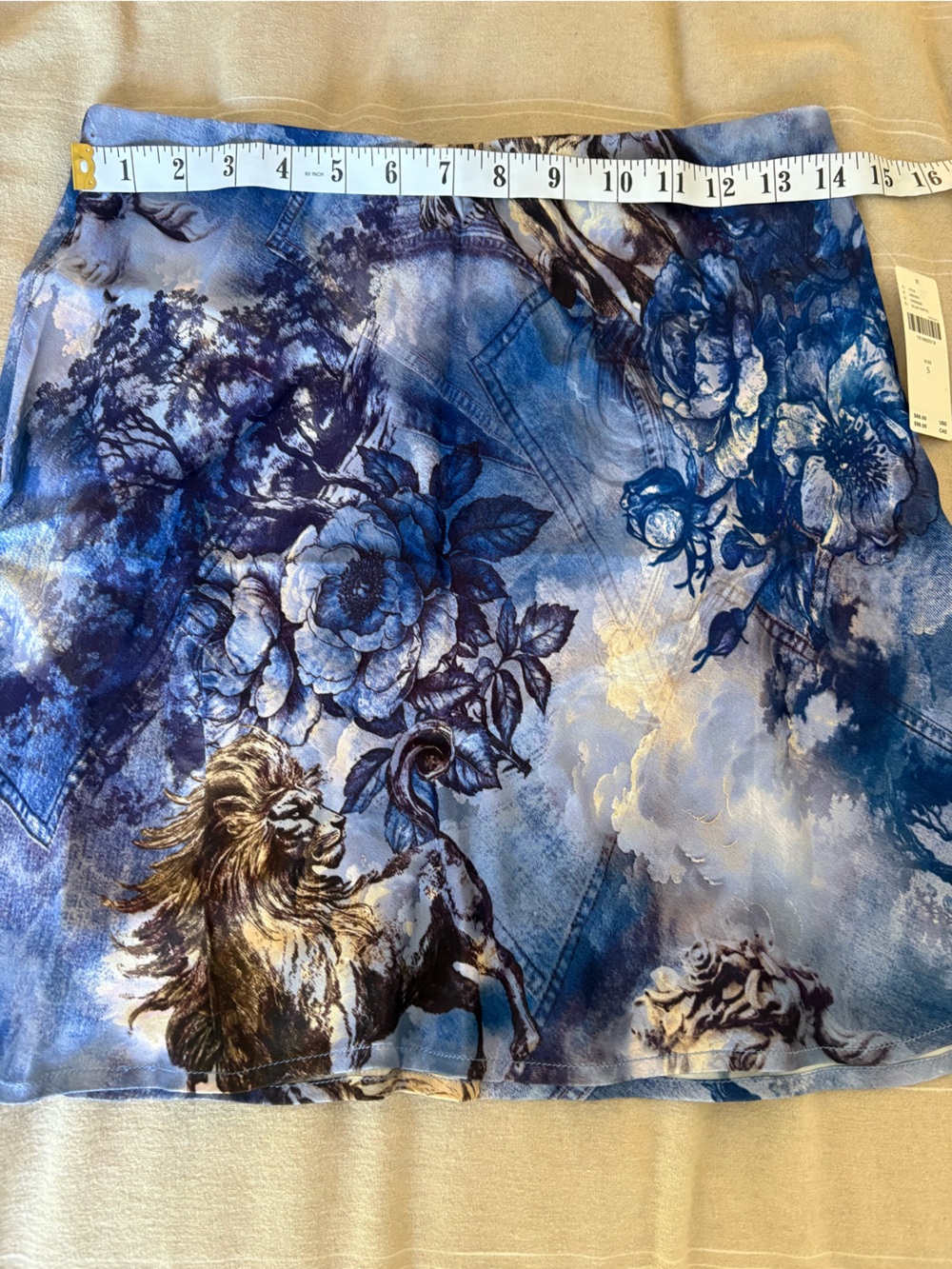NWT Anthropologie Tilda Mini Slip skirt elastic waist floral patterned Small - Picture 5 of 6